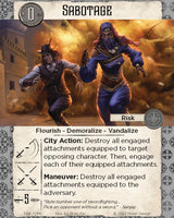 7th Sea: City of Five Sails Sabotage Fate & Fortune Promotional Card